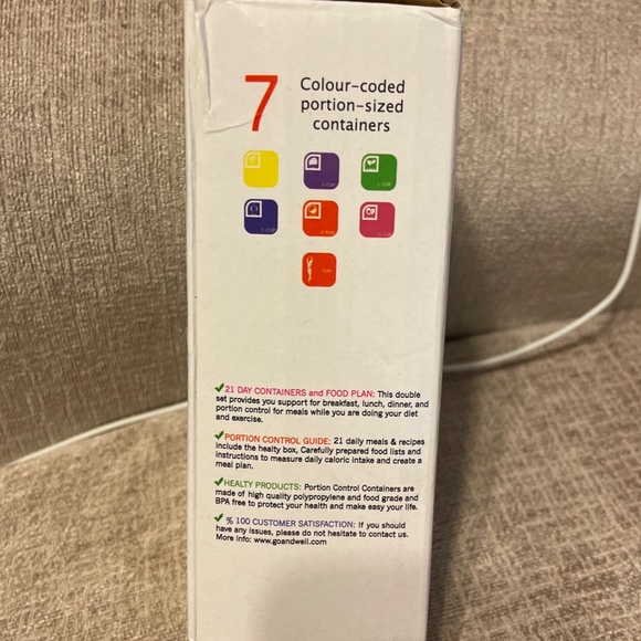 Portion Control Food Containers NIB - Picture 5 of 6